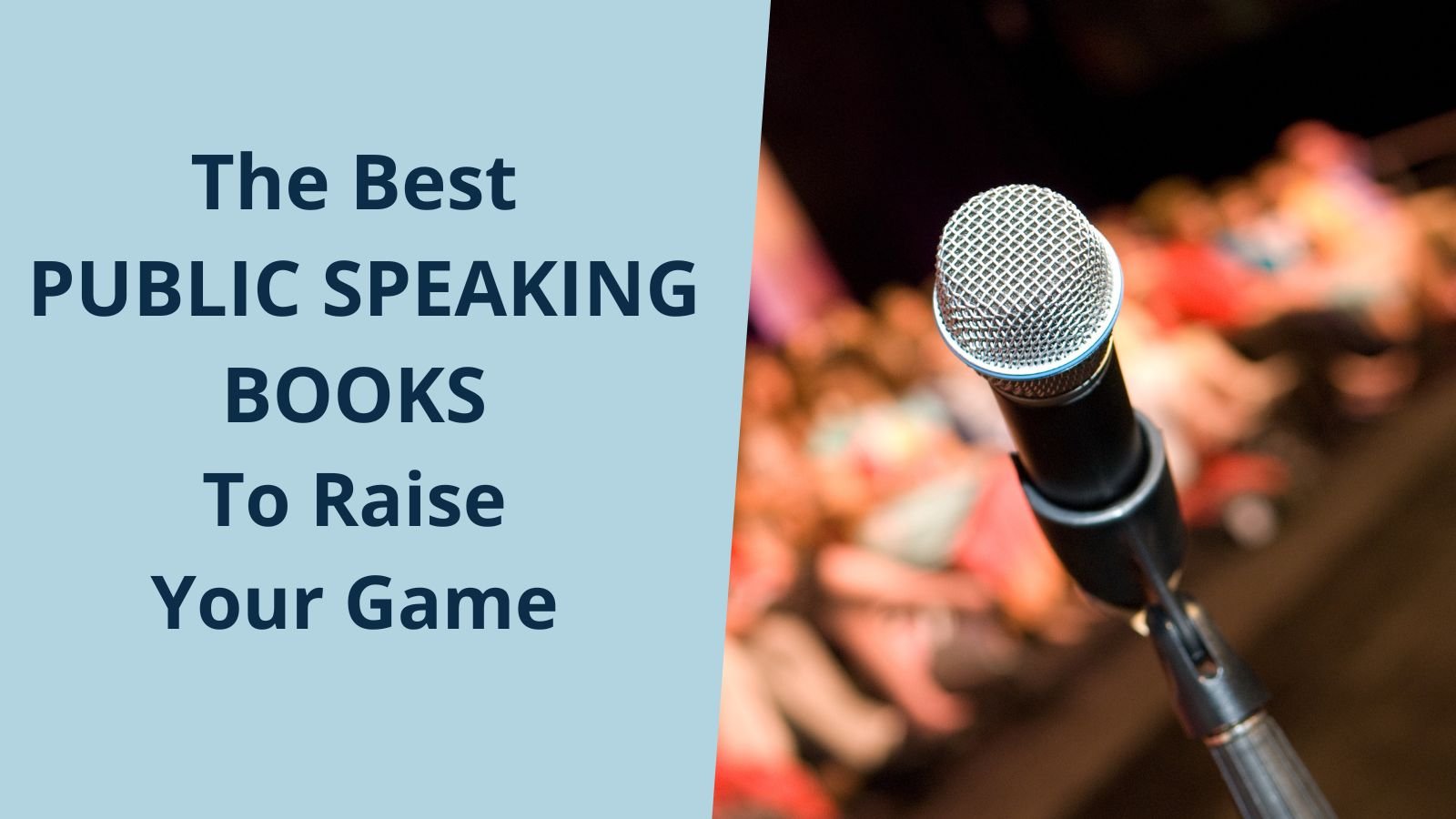 Best Public Speaking books article image with a Mic